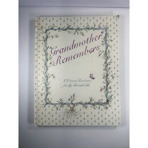Grandmother Remembers Memory Book 1983 Vintage Heirloom Journal Gift Grandchild